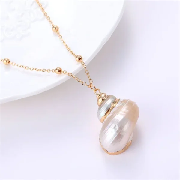 Hot 2019 Bohemia Conch Shells Necklace Sea Beach Pendant Necklace For Women Female Cowrie Summer Party Gift Jewelry - Image 6
