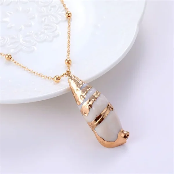Hot 2019 Bohemia Conch Shells Necklace Sea Beach Pendant Necklace For Women Female Cowrie Summer Party Gift Jewelry - Image 3