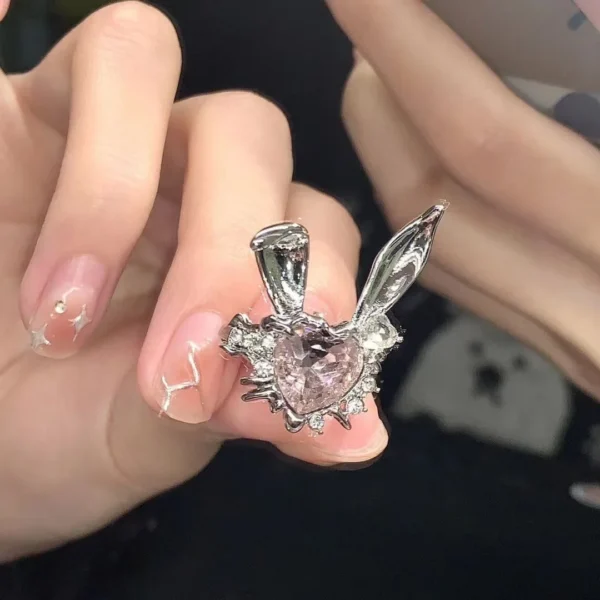 New Arrived Romantic Lovely Pink Bowknot Design Female Exquisite Jewelry Ring with Micro Bow Tie Zircon for Party and Dating - Image 8