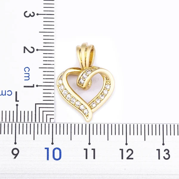 Nidin Fashion Creative Spiral Design Heart Pendant Necklace For Women Lovers Clavicle Chain Chocker Female Cute Zircon Jewlery - Image 3