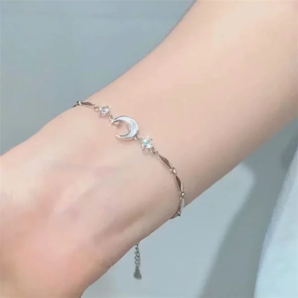 Korean Elegant Cherry Blossom Bow Zircon Bracelet For Women Y2K Sweet Girls Crystal Flowers Bracelets Wedding Party Jewelry Gift - Image 6