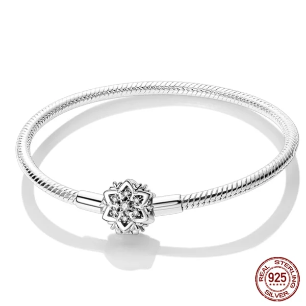 Bracelet Silver 925 Original 17-20CM Star Moon Sun Four Leaf Clover Green Zircon Bracelets Fit DIY Charms Birthday Jewelry Gifts - Image 51