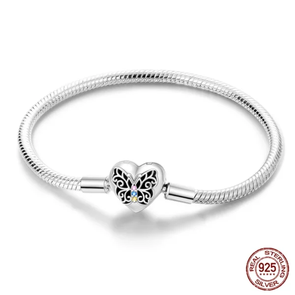 Bracelet Silver 925 Original 17-20CM Star Moon Sun Four Leaf Clover Green Zircon Bracelets Fit DIY Charms Birthday Jewelry Gifts - Image 41
