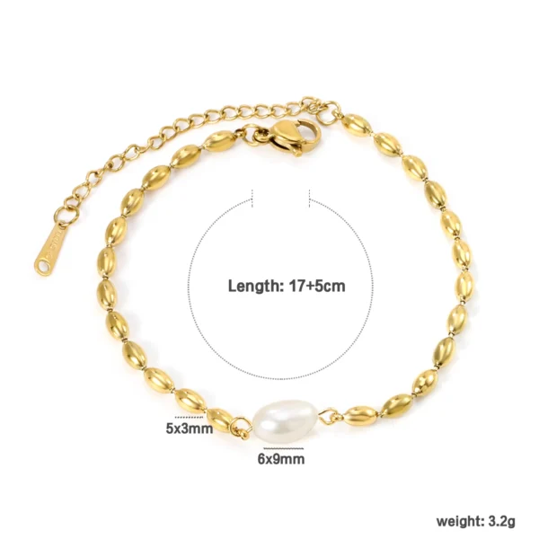 Small Love Pendant Girl Bracelet Accessories Fashion Items Summer Simple Stainless Steel Gold-plated Girls Jewelry Does Not Fade - Image 6