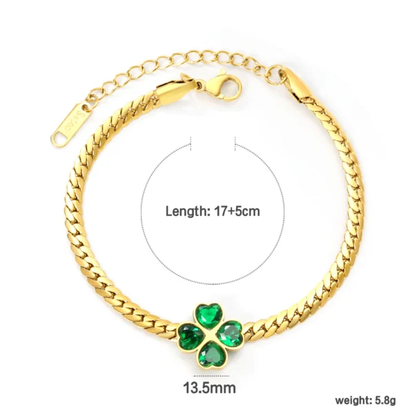 Small Love Pendant Girl Bracelet Accessories Fashion Items Summer Simple Stainless Steel Gold-plated Girls Jewelry Does Not Fade - Image 4