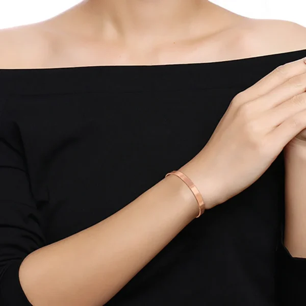 Fashion Pure Copper Magnetic Bracelet for Women Men Cuff Adjustable Size Bangles Arthritis Health Solid Copper Jewelry - Image 8
