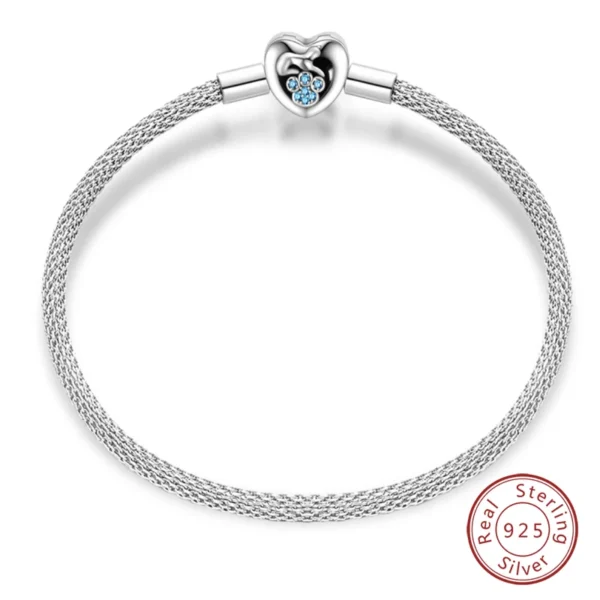 Bracelet Silver 925 Original 17-20CM Star Moon Sun Four Leaf Clover Green Zircon Bracelets Fit DIY Charms Birthday Jewelry Gifts - Image 34