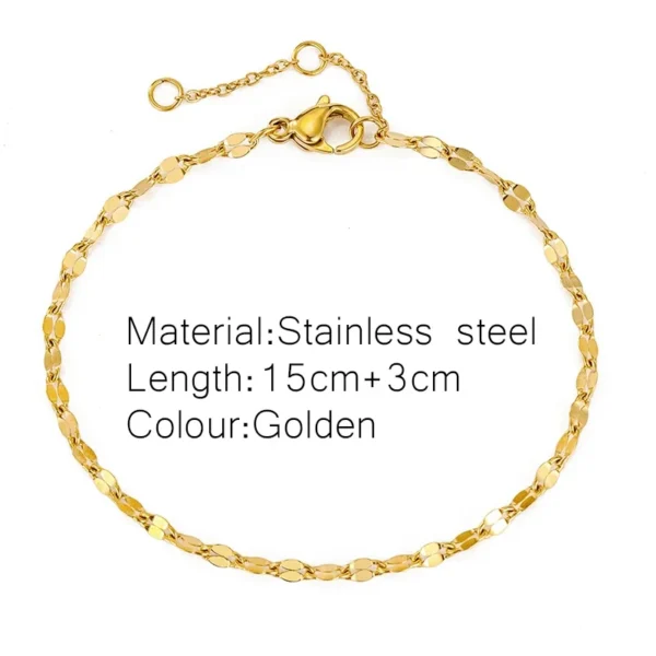 Gold Color Bracelet Stainless Steel Twist Cuban Chain Bracelet for Women Chain Bracelet Jewelry Gifts Wholesale Dropshipping - Image 3