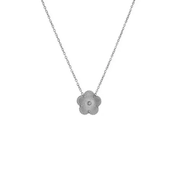 18K Gold Plated Stainless Steel Double Sided Chain Necklace for Women Five Flowers Clover Luxury Fashion Jewelry Accessories - Image 6