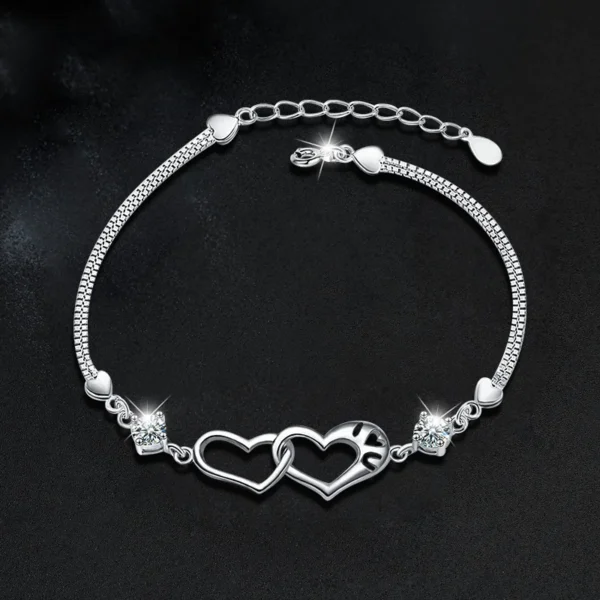 Stylish S925 Sterling Silver Moissanite Bracelet for Women - Image 4