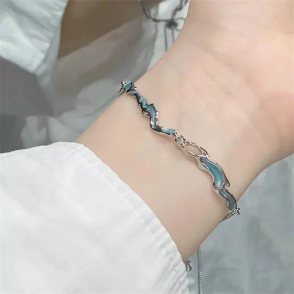 Korean Elegant Cherry Blossom Bow Zircon Bracelet For Women Y2K Sweet Girls Crystal Flowers Bracelets Wedding Party Jewelry Gift - Image 7