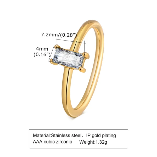 Set of 2 Stacking Ring for WomenStainless Steel 2mm Thin Gold Color Dome Shap Minimalist Jewelry - Image 18