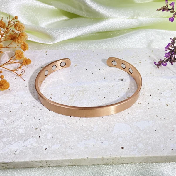 Fashion Pure Copper Magnetic Bracelet for Women Men Cuff Adjustable Size Bangles Arthritis Health Solid Copper Jewelry - Image 6