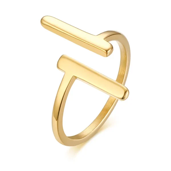 Simple Chevron V Shape Ring or Party 316L Stainless Steel Fashion Jewelry Rings For Women - Image 4