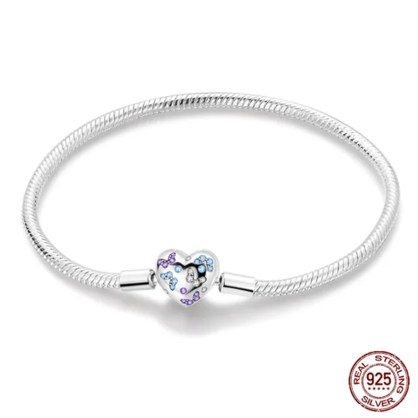 Bracelet Silver 925 Original 17-20CM Star Moon Sun Four Leaf Clover Green Zircon Bracelets Fit DIY Charms Birthday Jewelry Gifts - Image 21