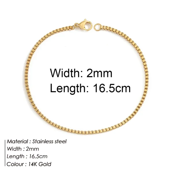 Gold Color Bracelet Stainless Steel Twist Cuban Chain Bracelet for Women Chain Bracelet Jewelry Gifts Wholesale Dropshipping - Image 20