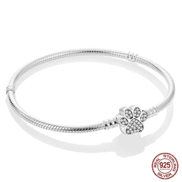 Bracelet Silver 925 Original 17-20CM Star Moon Sun Four Leaf Clover Green Zircon Bracelets Fit DIY Charms Birthday Jewelry Gifts - Image 48
