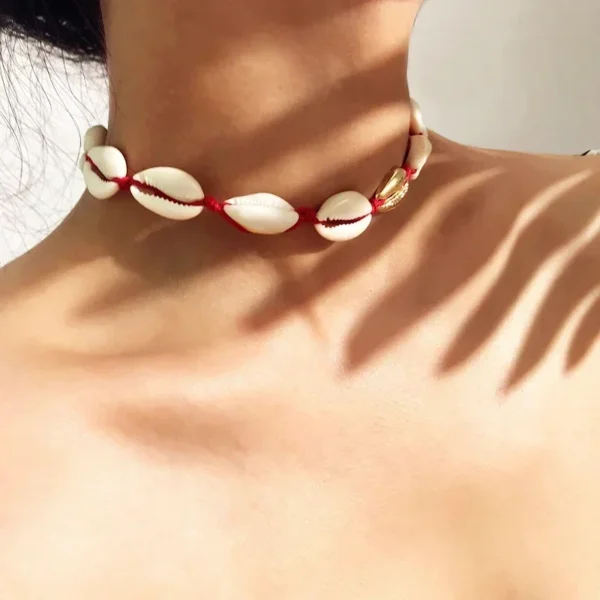 Bohemian Natural Shell Necklace for Women Cowrie Charm Conch Seashell Collar Choker Beach Boho Summer Necklaces Jewelry Collares - Image 2