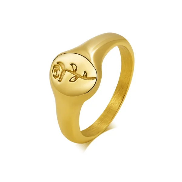 Simple Chevron V Shape Ring or Party 316L Stainless Steel Fashion Jewelry Rings For Women - Image 10