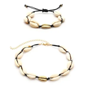 Bohemian Natural Shell Necklace for Women Cowrie Charm Conch Seashell Collar Choker Beach Boho Summer Necklaces Jewelry Collares