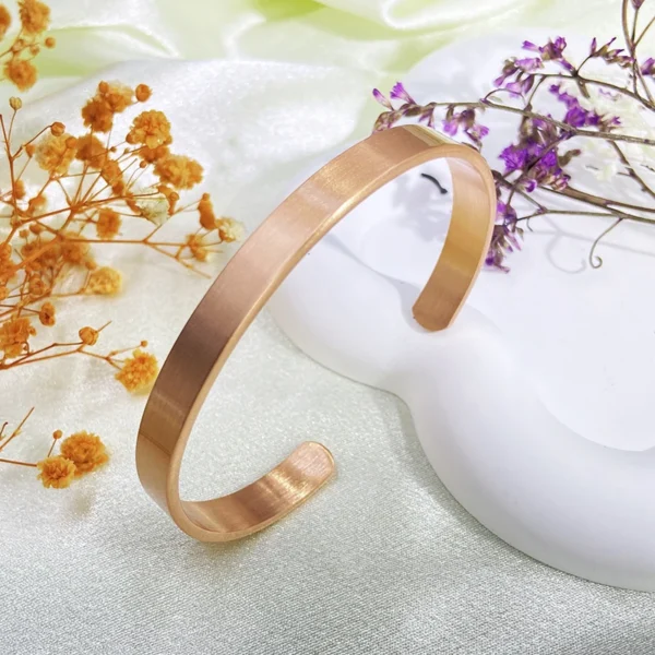 Fashion Pure Copper Magnetic Bracelet for Women Men Cuff Adjustable Size Bangles Arthritis Health Solid Copper Jewelry - Image 5