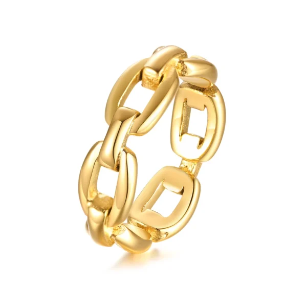 Simple Chevron V Shape Ring or Party 316L Stainless Steel Fashion Jewelry Rings For Women - Image 6