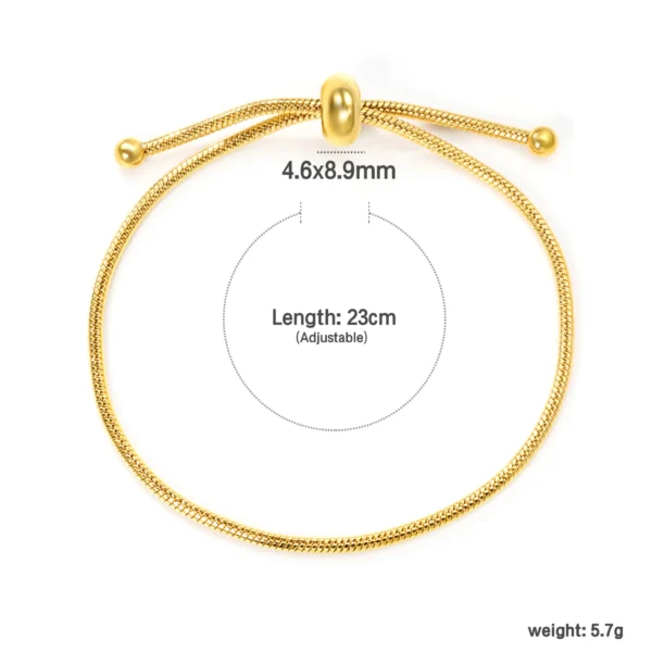 Small Love Pendant Girl Bracelet Accessories Fashion Items Summer Simple Stainless Steel Gold-plated Girls Jewelry Does Not Fade - Image 3