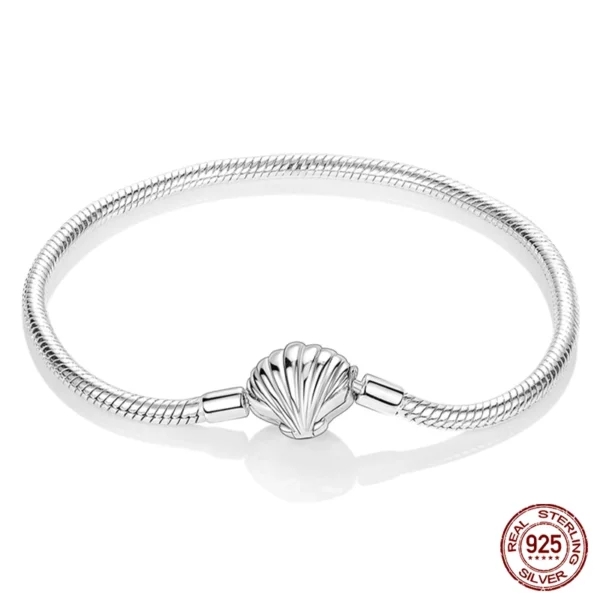 Bracelet Silver 925 Original 17-20CM Star Moon Sun Four Leaf Clover Green Zircon Bracelets Fit DIY Charms Birthday Jewelry Gifts - Image 25