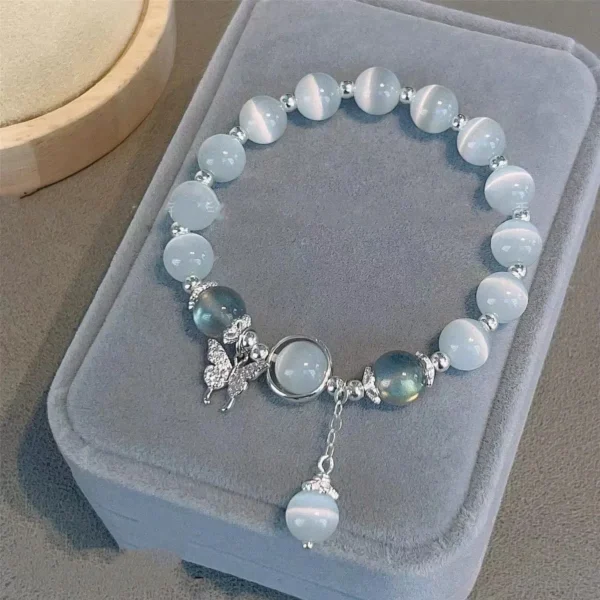 Niche Design Star Chain Tassel Bracelet for Women Fantasy Blue Crystal Beads Elastic Rope Bracelet Best Friend Jewelry Gifts - Image 7