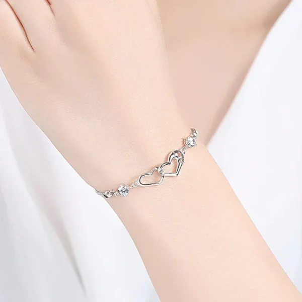 Stylish S925 Sterling Silver Moissanite Bracelet for Women - Image 5