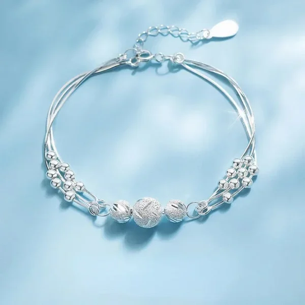 Niche Design Star Chain Tassel Bracelet for Women Fantasy Blue Crystal Beads Elastic Rope Bracelet Best Friend Jewelry Gifts - Image 3