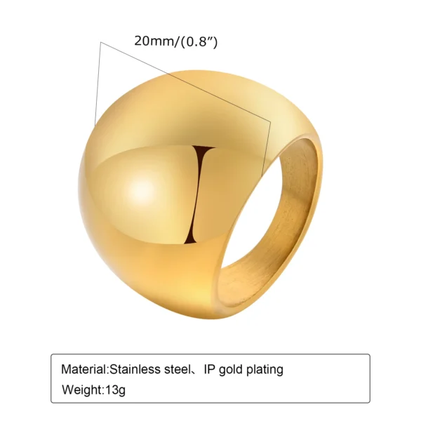 Set of 2 Stacking Ring for WomenStainless Steel 2mm Thin Gold Color Dome Shap Minimalist Jewelry - Image 20