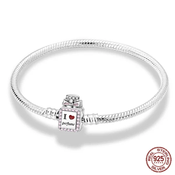 Bracelet Silver 925 Original 17-20CM Star Moon Sun Four Leaf Clover Green Zircon Bracelets Fit DIY Charms Birthday Jewelry Gifts - Image 14