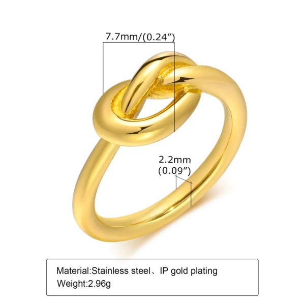 Set of 2 Stacking Ring for WomenStainless Steel 2mm Thin Gold Color Dome Shap Minimalist Jewelry - Image 10