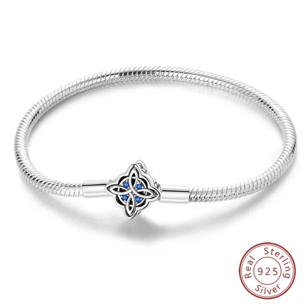 Bracelet Silver 925 Original 17-20CM Star Moon Sun Four Leaf Clover Green Zircon Bracelets Fit DIY Charms Birthday Jewelry Gifts - Image 52