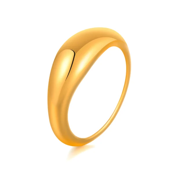 Simple Chevron V Shape Ring or Party 316L Stainless Steel Fashion Jewelry Rings For Women - Image 5